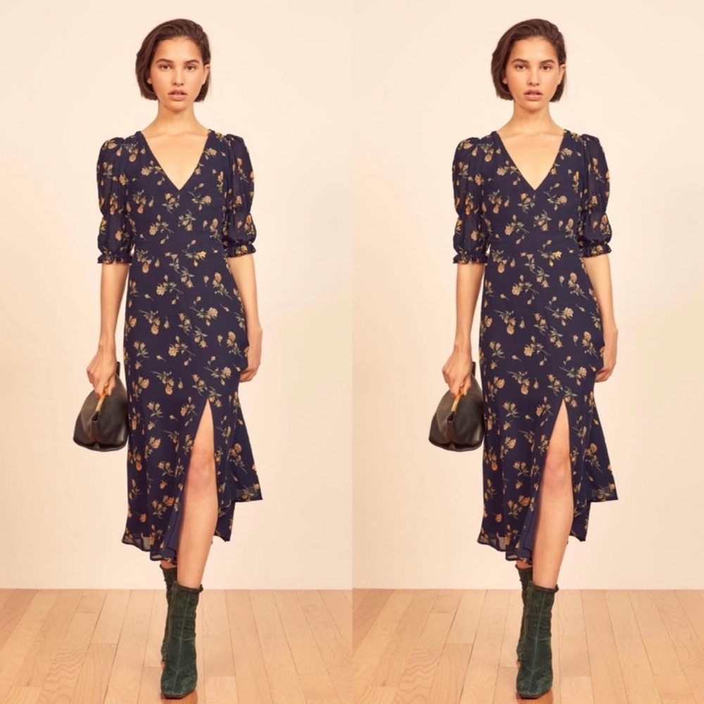 Reformation Larchmont Midi Dress, Size 6